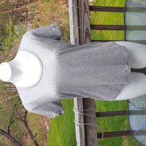 J. Crew silver 100% linen  tee Medium